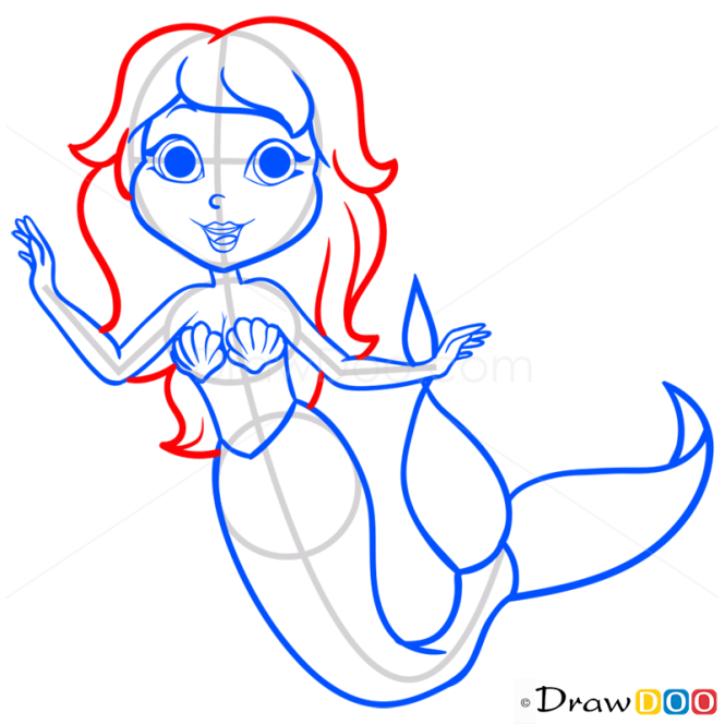 How to Draw Cute Mermaid, Mermaids