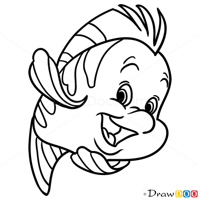 How to Draw Flounder, Mermaids