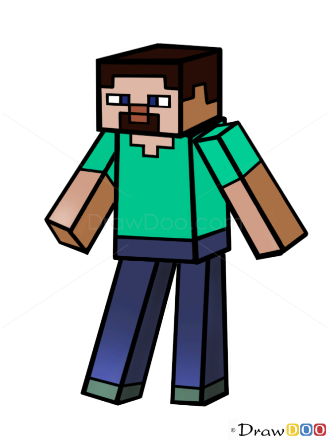 How to Draw Steve, How to Draw Minecraft Characters