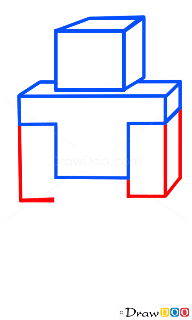 How to Draw Herobrine, How to Draw Minecraft Characters