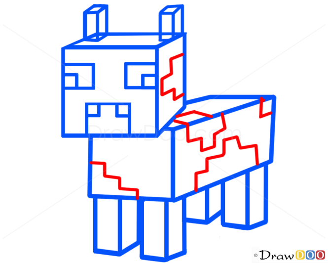 How to Draw Cow, Minecraft