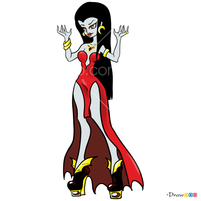How to Draw Dracara, Monster Dolls