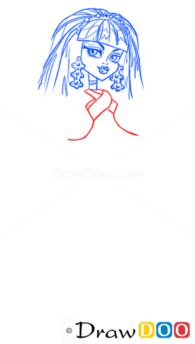 How to Draw Cleo de Nile, Monster High