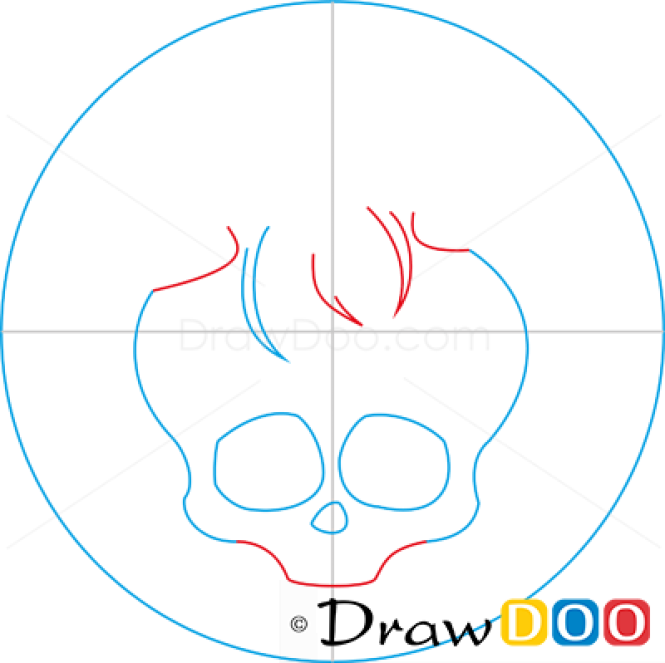 How to Draw Deuce Logo, Monster High