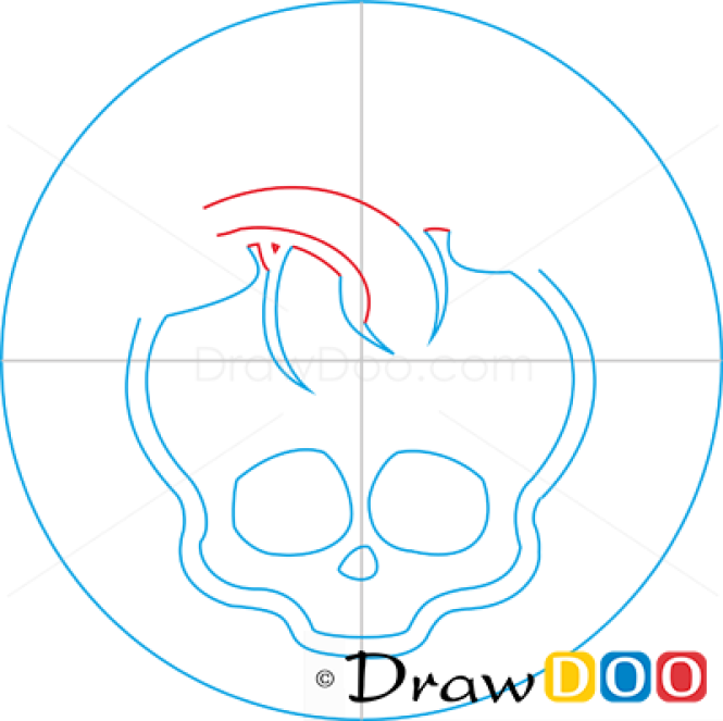 How to Draw Deuce Logo, Monster High