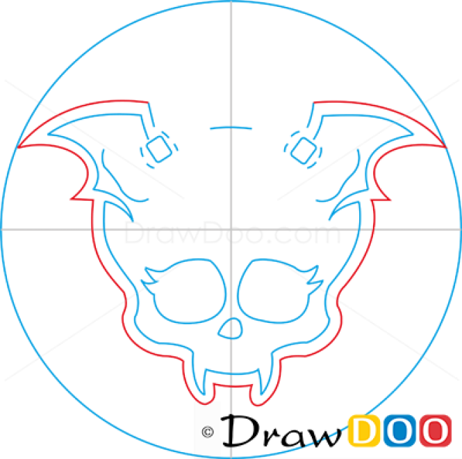 How to Draw Draculaura Logo, Monster High