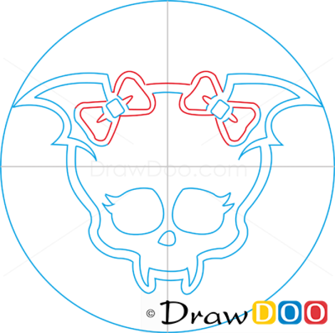 How to Draw Draculaura Logo, Monster High