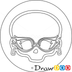 How to Draw Ghoulia Logo, Monster High