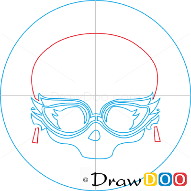 How to Draw Ghoulia Logo, Monster High
