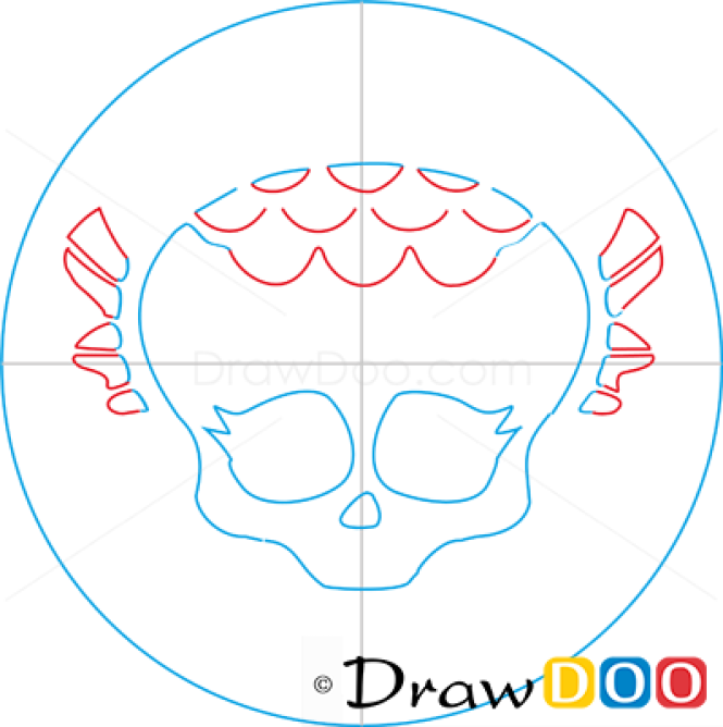 How to Draw Lagoona Logo, Monster High