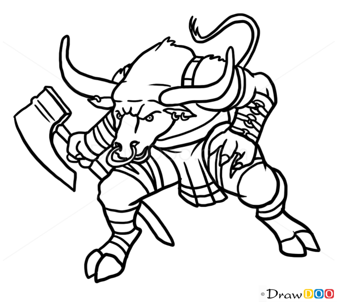 How to Draw Minotaur, Monsters