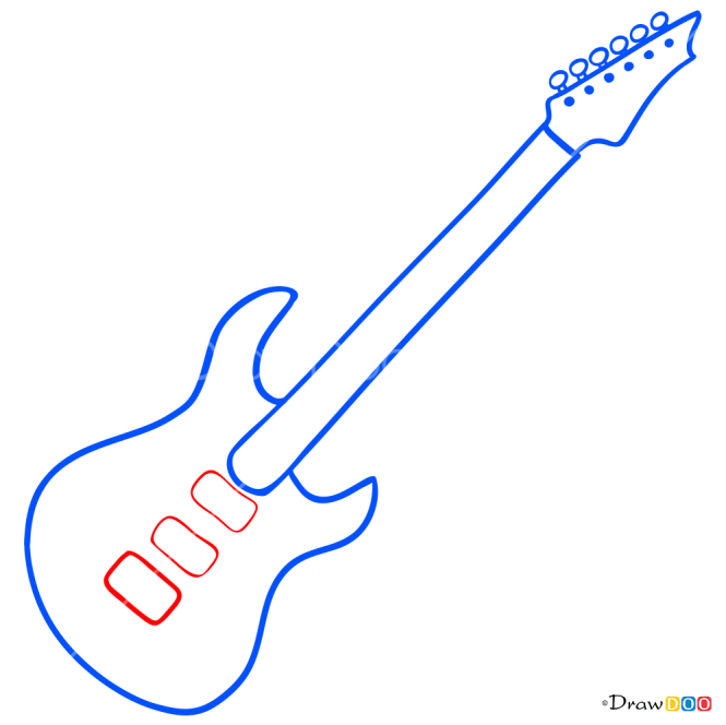 How to Draw Bass Guitar, Musical Instruments