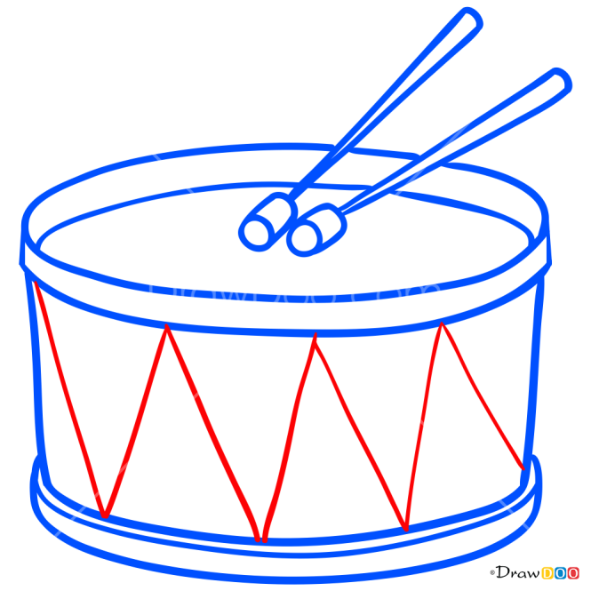 How to Draw Drum, Musical Instruments
