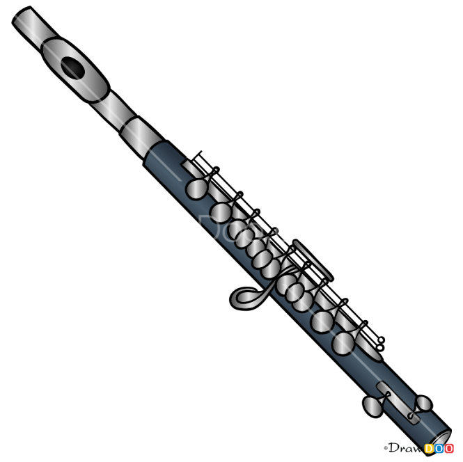 How to Draw Flute, Musical Instruments