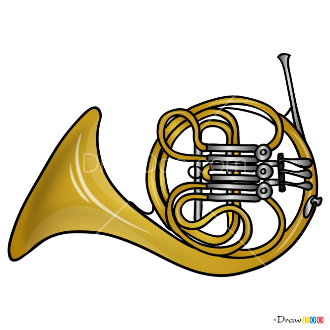 How to Draw Horn, Musical Instruments