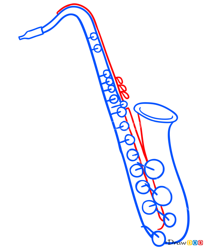 How to Draw Saxophone, Musical Instruments