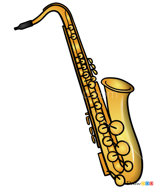 How to Draw Saxophone, Musical Instruments