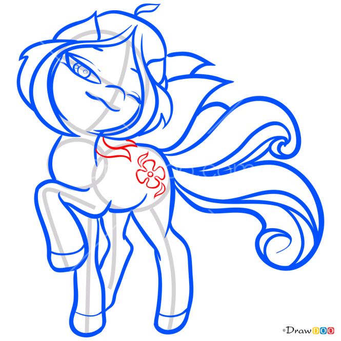 How to Draw Flora, My Fairy Pony