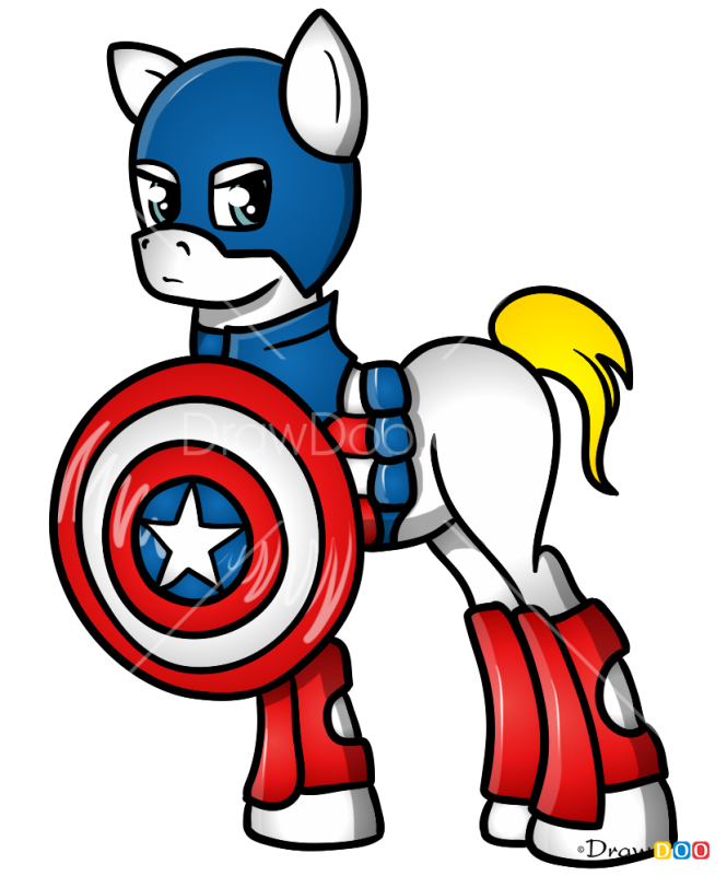 How to Draw Captain America, My Superhero Pony