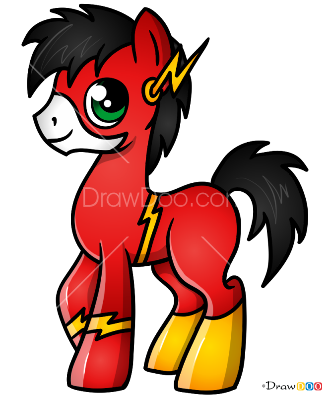 How to Draw Flash, My Superhero Pony