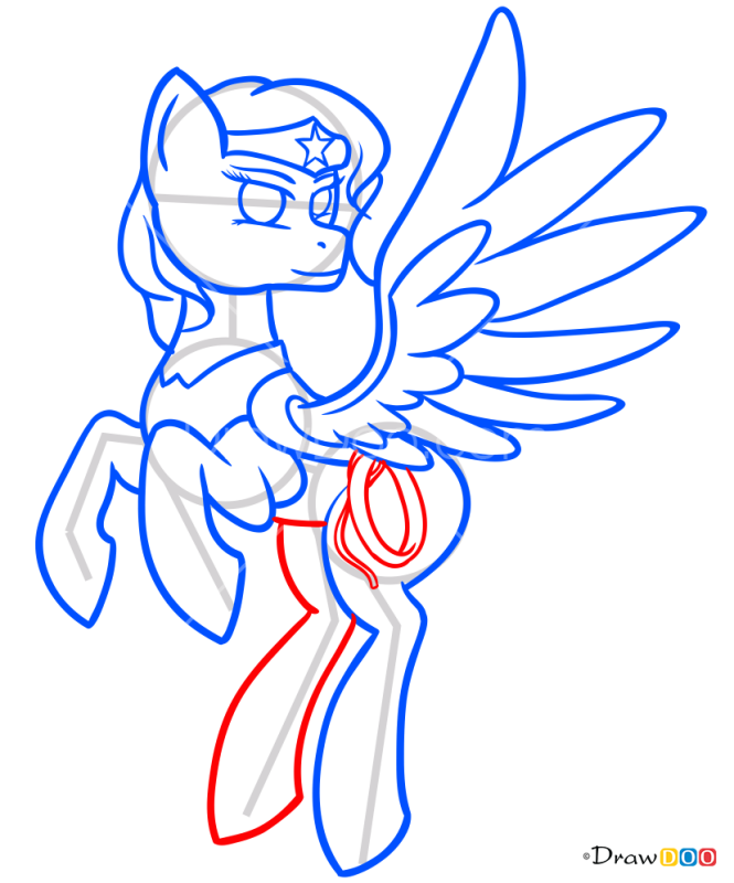 How to Draw Wonder Pony, My Superhero Pony