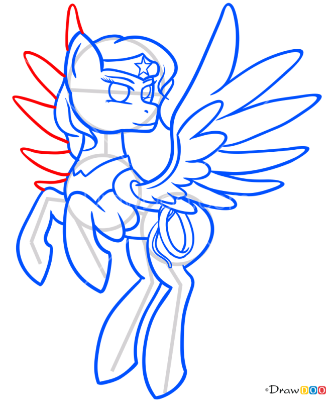 How to Draw Wonder Pony, My Superhero Pony
