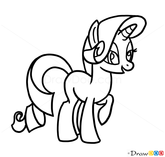How to Draw Rarity, My Little Pony