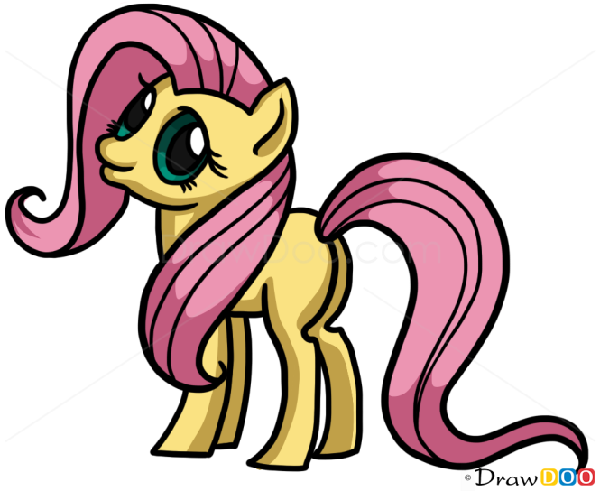 How to Draw Fluttershy, My Little Pony
