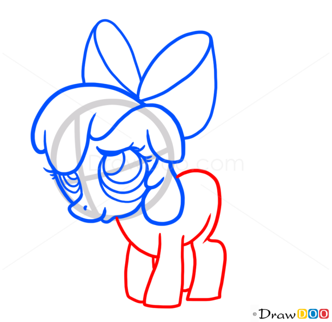 How to Draw Apple Bloom, My Little Pony