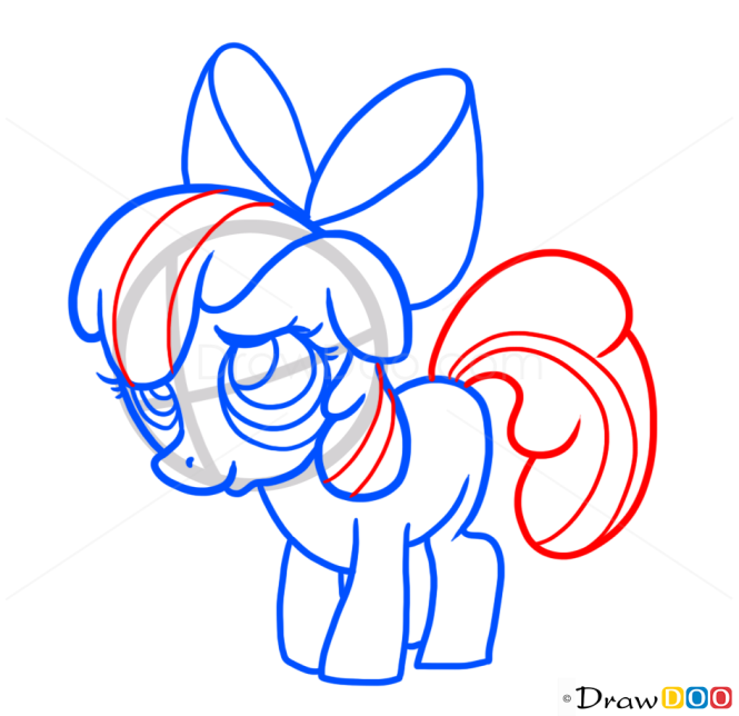 How to Draw Apple Bloom, My Little Pony