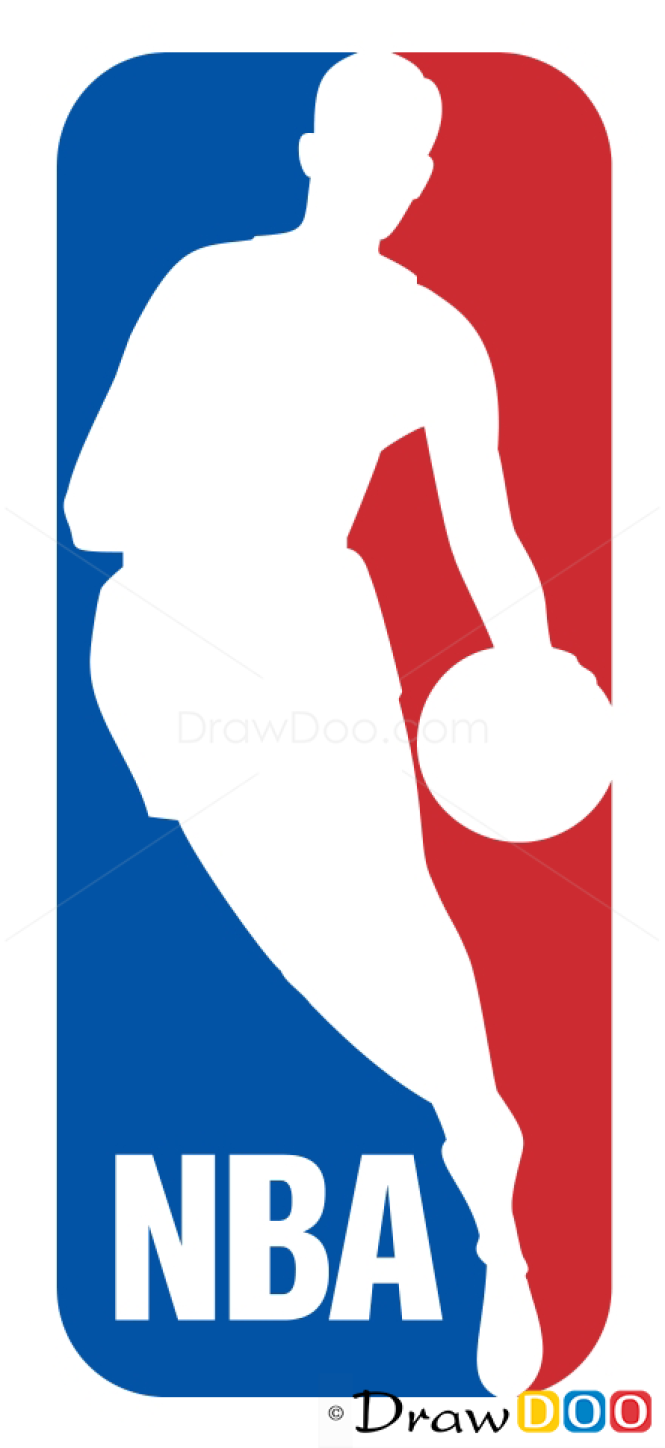 How to Draw NBA Logo, Basketball Logos