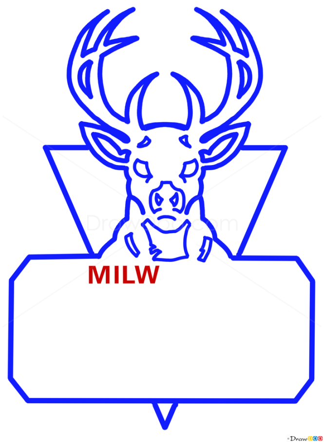 How to Draw Milwaukee Bucks, Basketball Logos