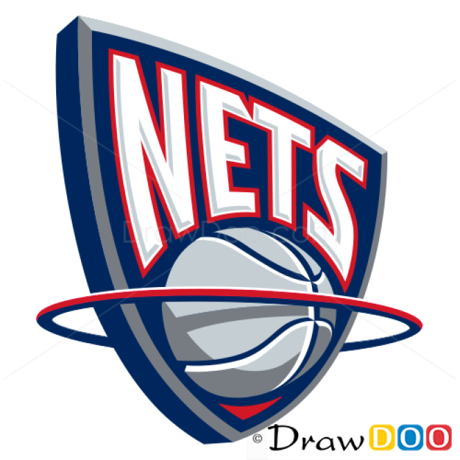 How to Draw New Jersey Nets, Basketball Logos