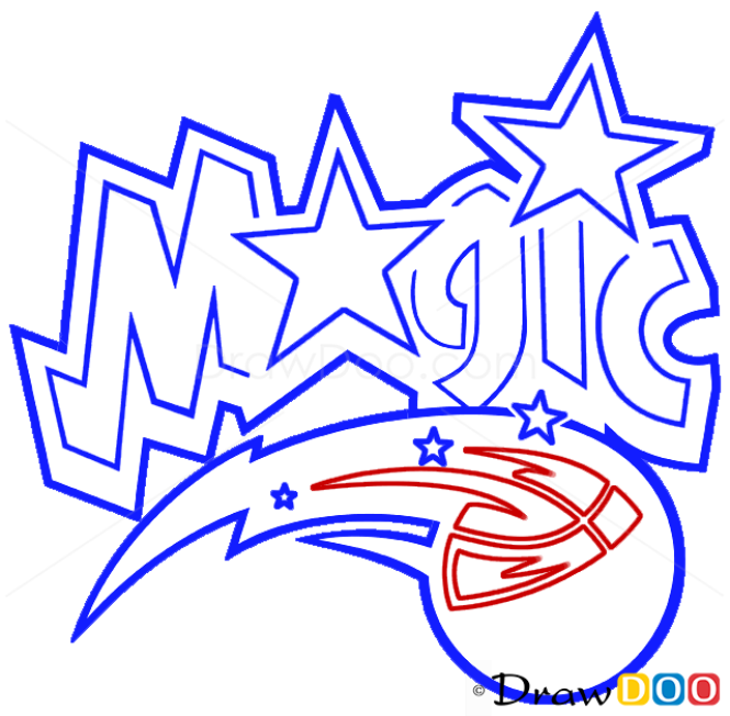 How to Draw Orlando Magic, Basketball Logos