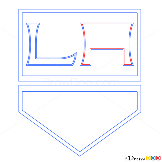 How to Draw LA Kings, Hockey Logos