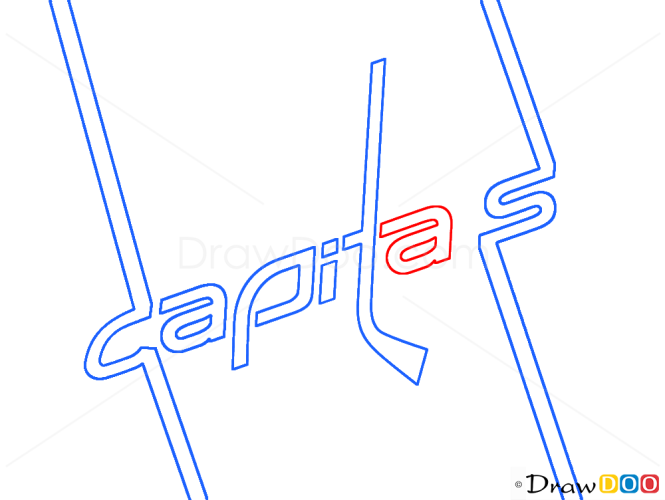 How to Draw Washington Capitals, Hockey Logos