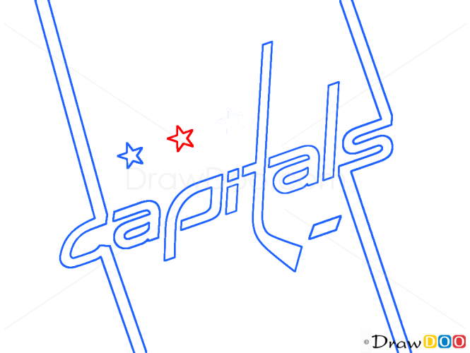 How to Draw Washington Capitals, Hockey Logos