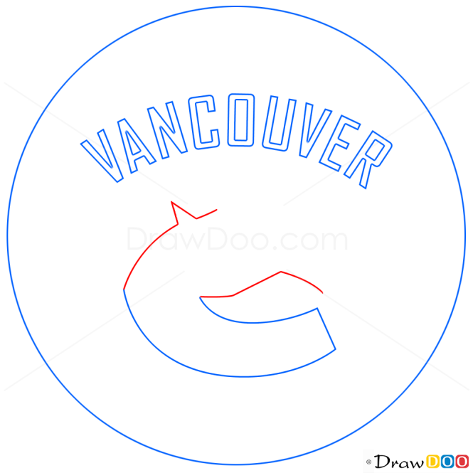 How to Draw Vancouver Canucks, Hockey Logos