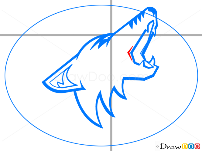 How to Draw Phoenix Coyotes, Hockey Logos
