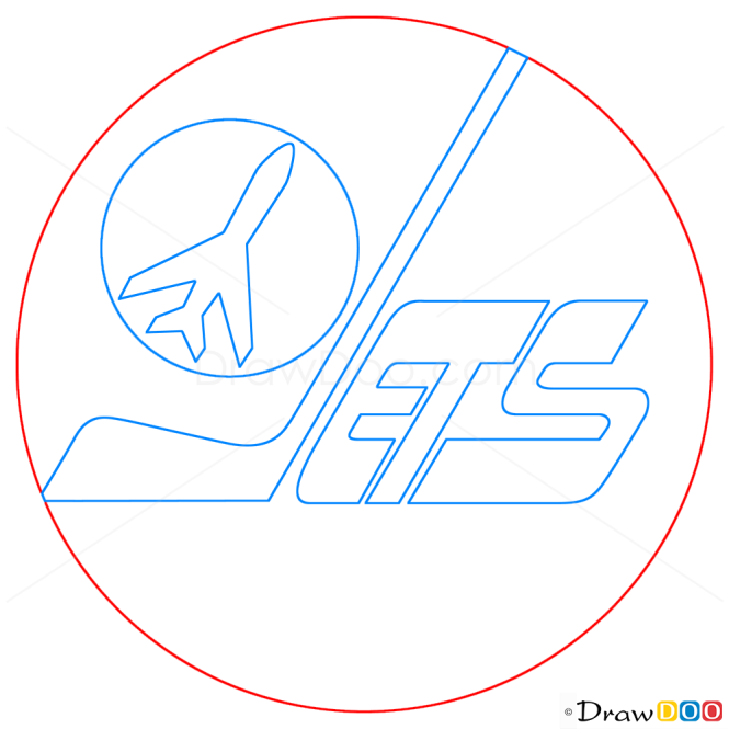 How to Draw Winnipeg Jets, Hockey Logos