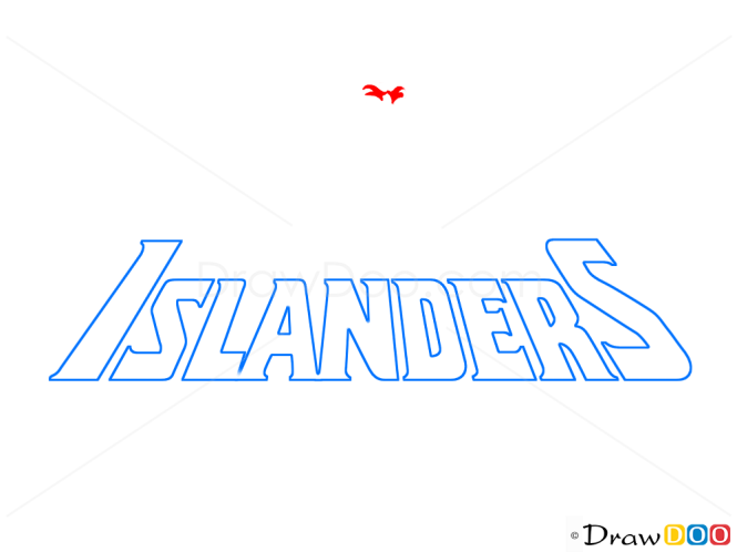How to Draw NY Islanders, Hockey Logos