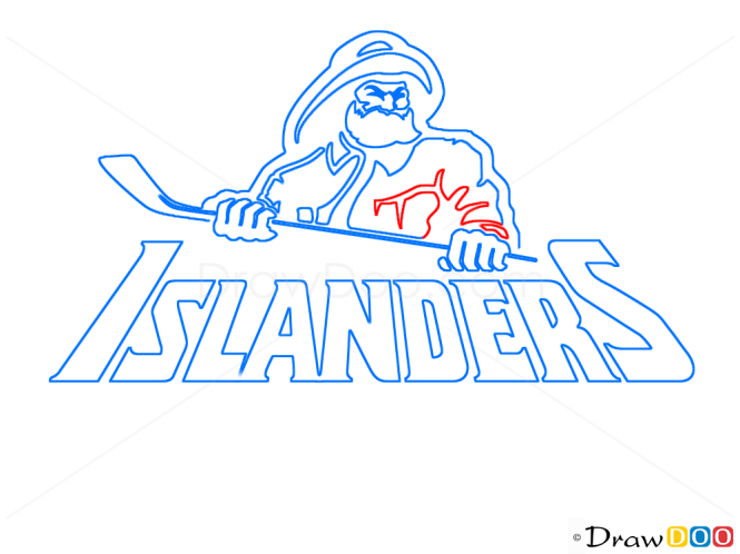 How to Draw NY Islanders, Hockey Logos