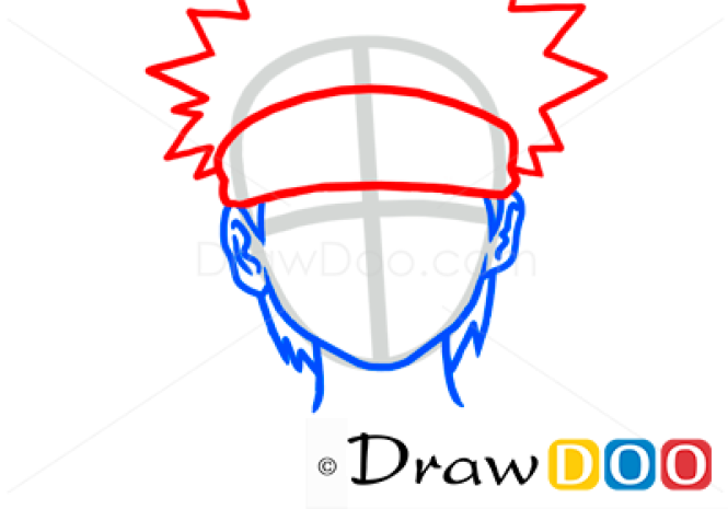 How to Draw Naruto Uzumaki, Face, Naruto