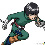 How to Draw Rock Lee, Naruto