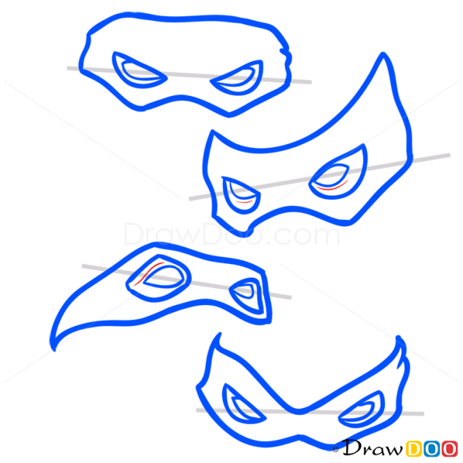 How to Draw Masks, Ninja Turtles