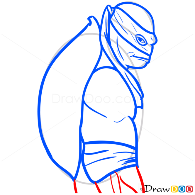 How to Draw Rafael, Ninja Turtles