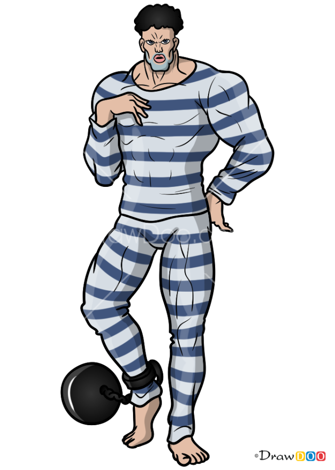 How to Draw Pri-Pri-Prisoner, One Punch Man