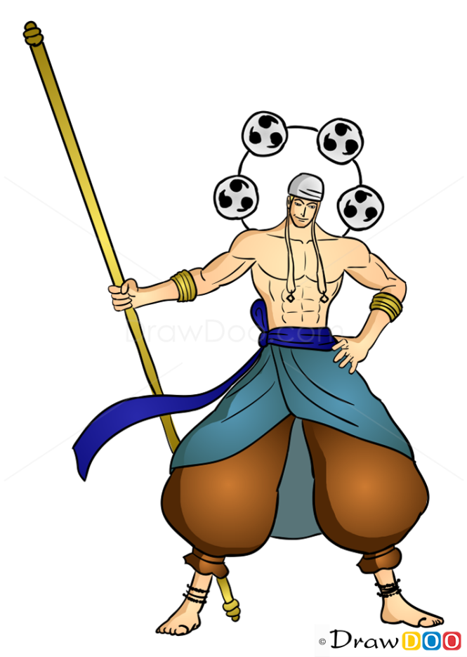 How to Draw Enel, One Piece