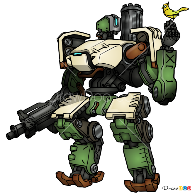 How to Draw Bastion, Overwatch
