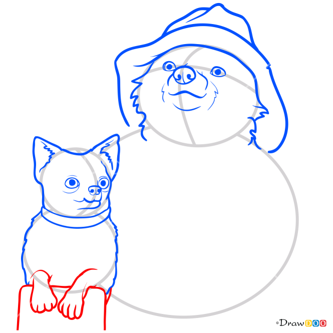 How to Draw Paddington and Dog, Paddington